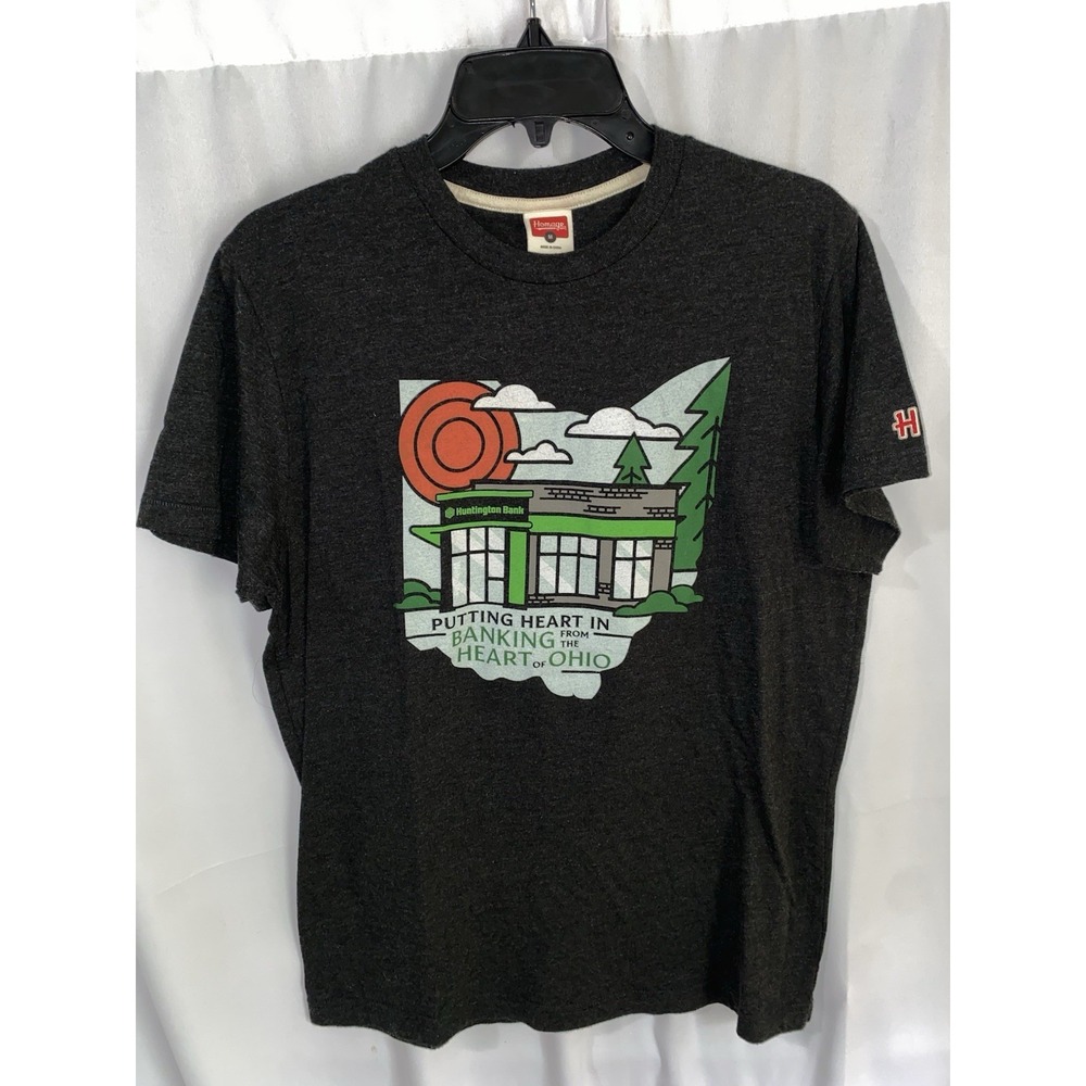Homage Huntington Bank Ohio T Shirt Medium